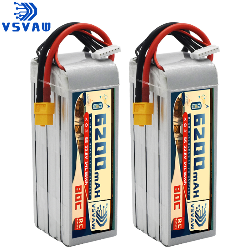 6S Lipo Battery 22.2V 5000Mah - Batería Lipo de Alta Velocidad para