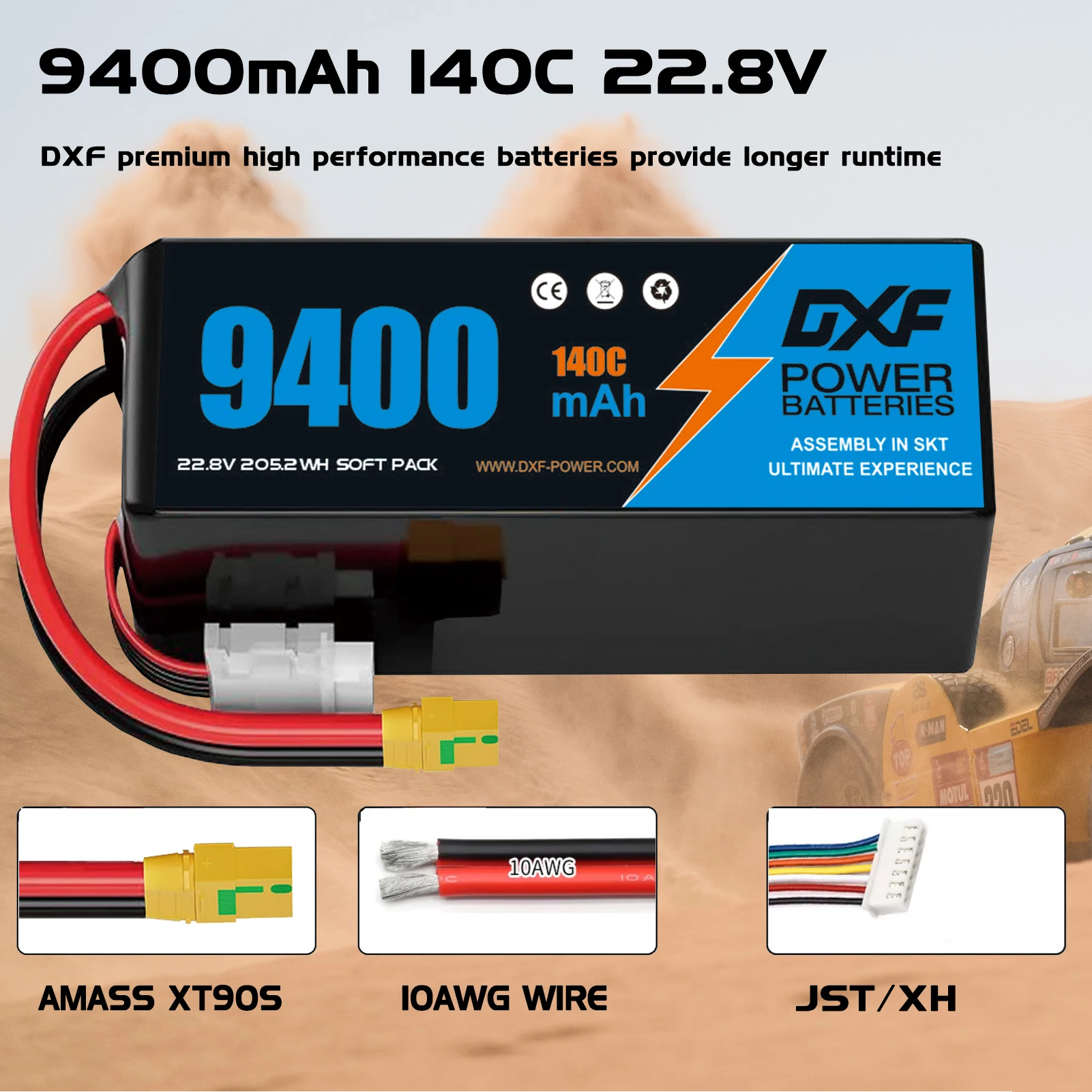 Batería Lipo DXF 6S 22,8 V 140 - 6S Lipo Battery 22.2V 5000Mah reseña y precio