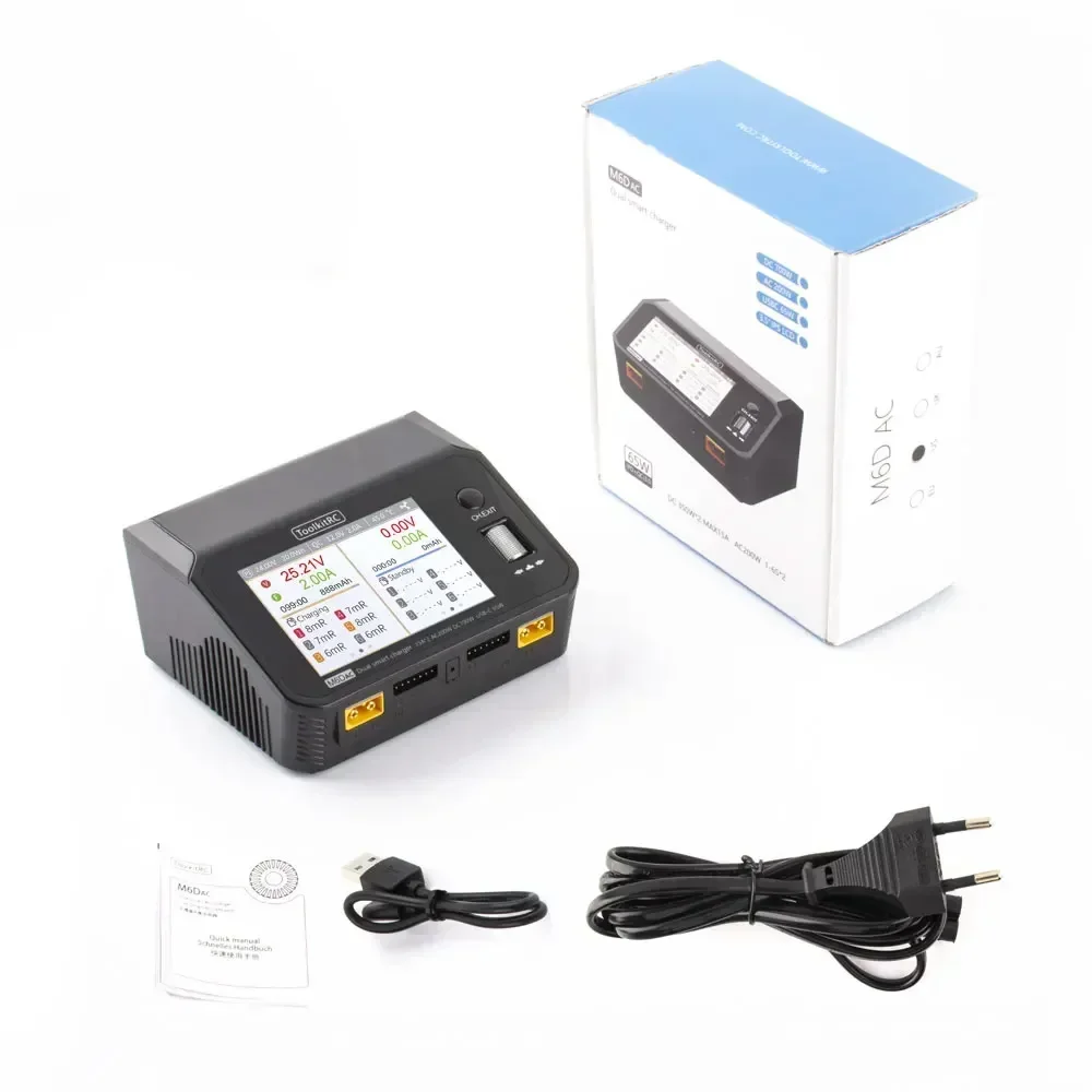 Cargador inteligente de baterí - Toolkitrc M6Dac Smart Charger reseña y precio