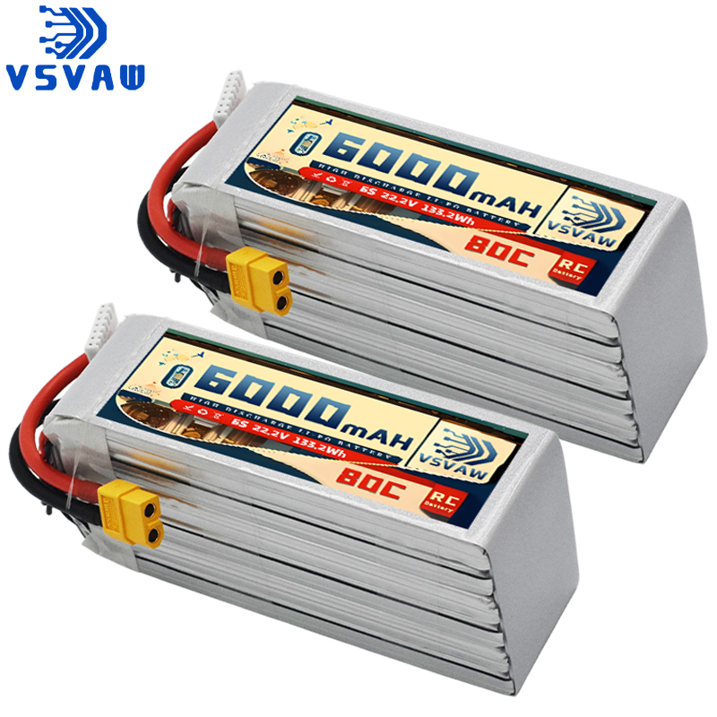 Batería Lipo VSVAW 6S de 6000m - 6S Lipo Battery 22.2V 5000Mah reseña y precio
