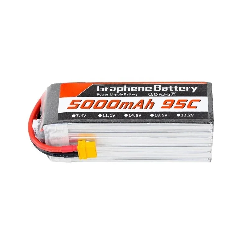 Batería Lipo de grafeno de 500 - 6S Lipo Battery 22.2V 5000Mah reseña y precio