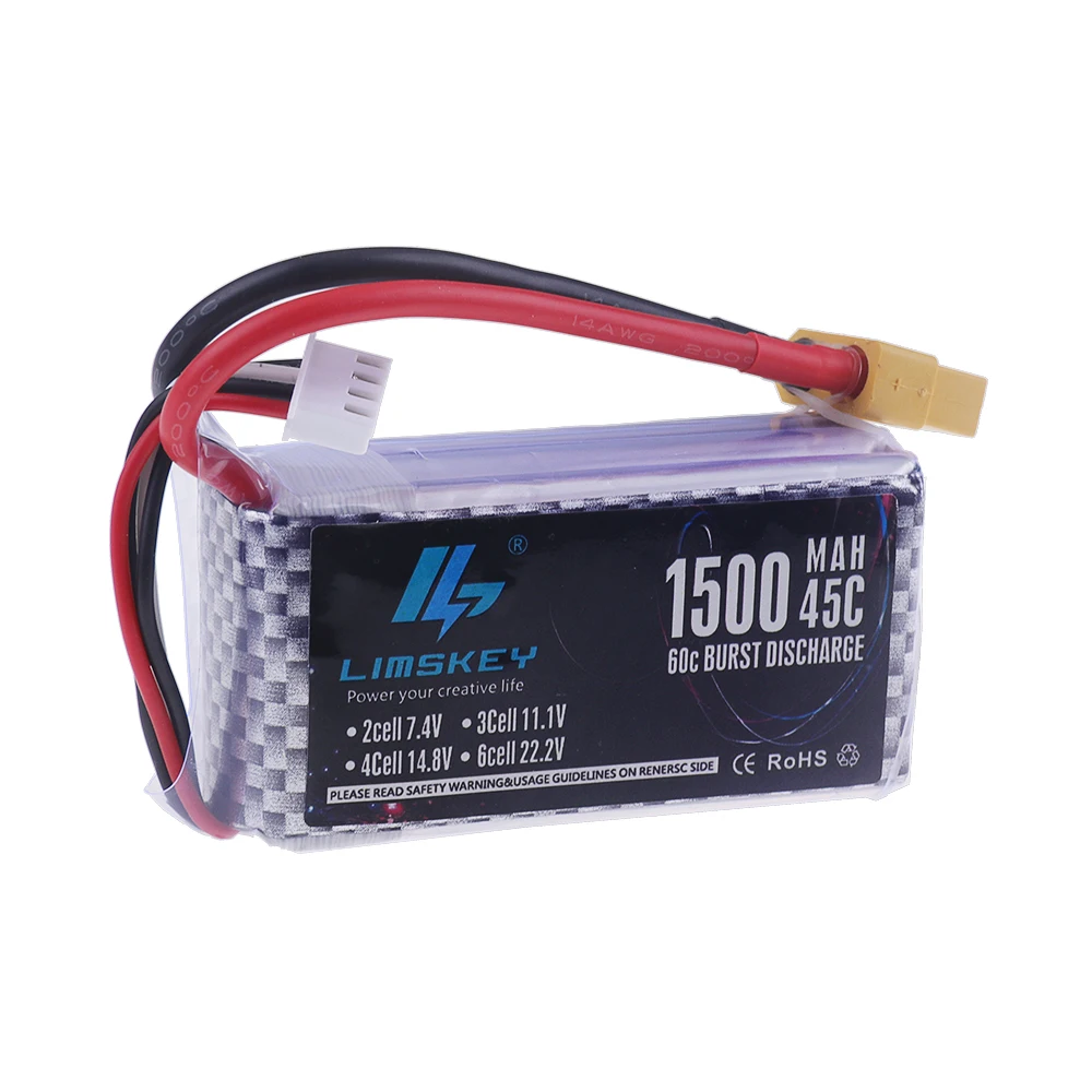 Batería Lipo 2S 3S 4S 6S 1500m - 4S Lipo Battery 14.8V 6000Mah reseña y precio